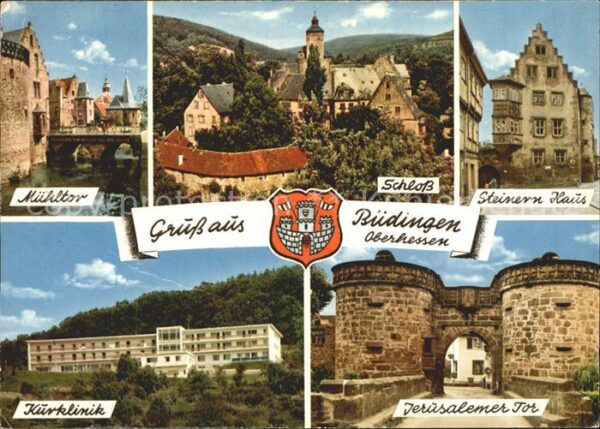 Buedingen Hessen Mühltor Schloss Steinern Haus Jerusalem