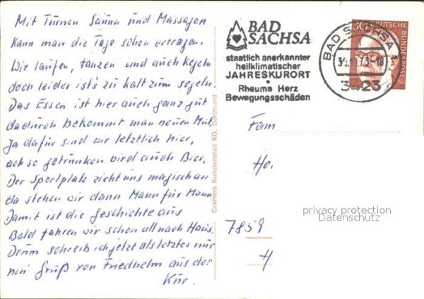 Bad Sachsa Harz Genesungsheim Pfaffenberg Schmelzteich – Bild 2