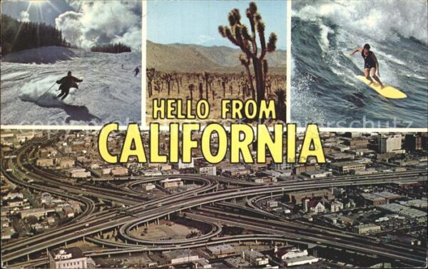 California City Freeways desert in bloom Pacific Ocean