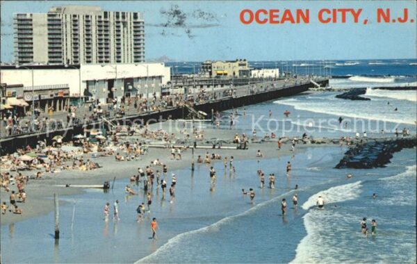 Ocean City New Jersey Boardwalk Shops Strand