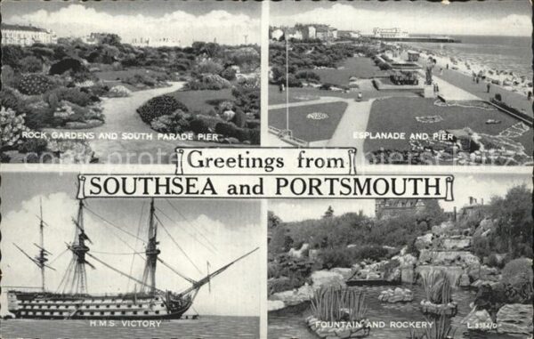 Southsea H.M.S. Victory Fountain and Rockery Esp