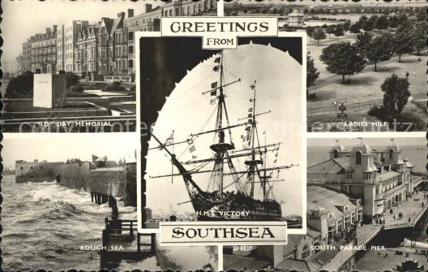 Southsea Ladies Mile South Parade Pier H.M.S. Vi