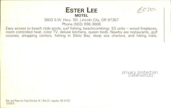 Lincoln City Oregon Ester Lee Motel – Bild 2