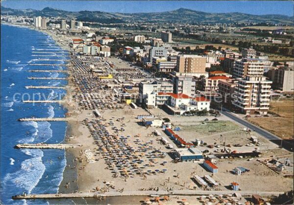 Misano Adriatico Strand Fliegeraufnahme