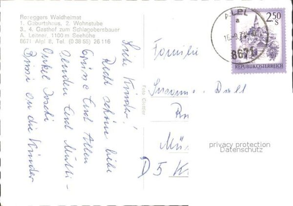 Alpl Geburtshaus Rosegger Gasthof Schlagober – Bild 2