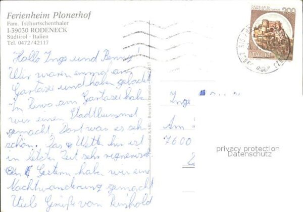 Rodeneck Italien Ferienheim Plonerhof – Bild 2