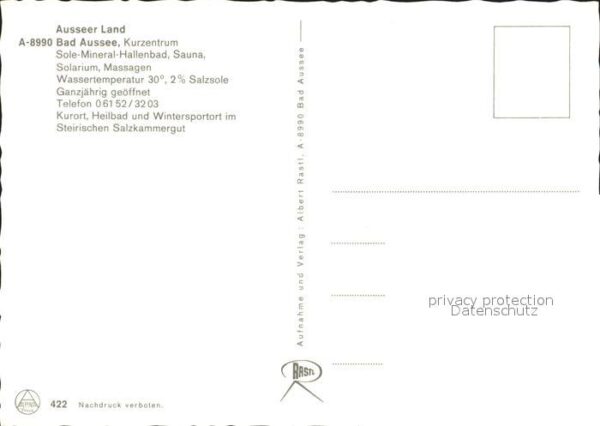 Bad Aussee Steiermark Kurzentrum Sole-Mineral Hallenbad Sauna – Bild 2