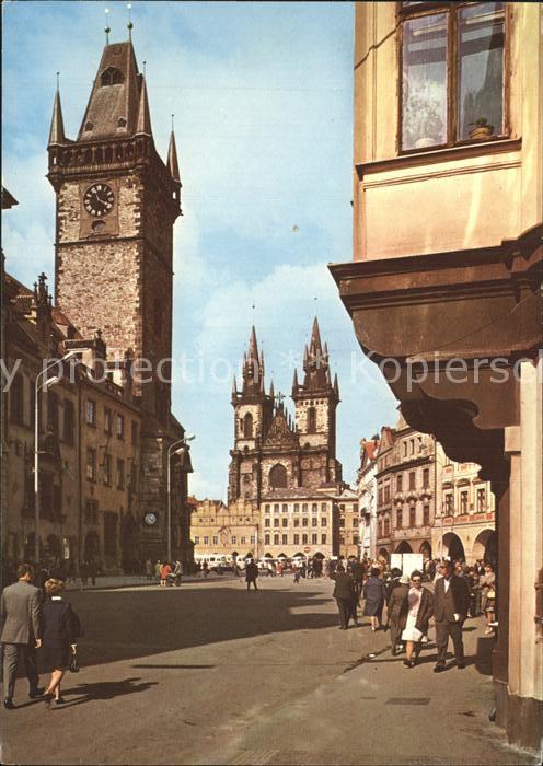 Praha Prahy Prague Altstädter Rathaus Theinkirche