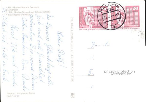 Stavenhagen Fritz Reuter- Literatur- Museum Markt F – Bild 2