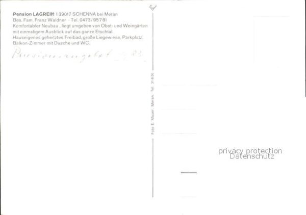 Schenna Meran Pension Lagrein – Bild 2