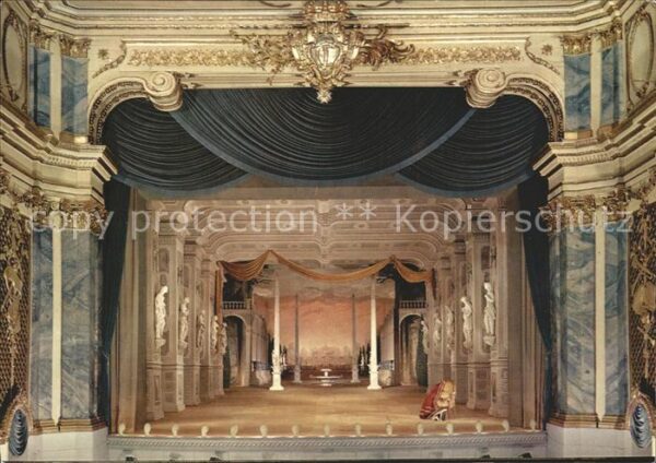 Schwetzingen Bühne des Rokoko Theaters
