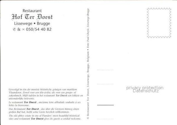 Brugge Restaurant Hof der Doest Speiseraum mit – Bild 2