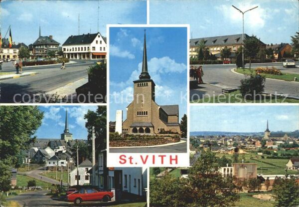 St Vith Wallonie Gesamtansicht Kirche