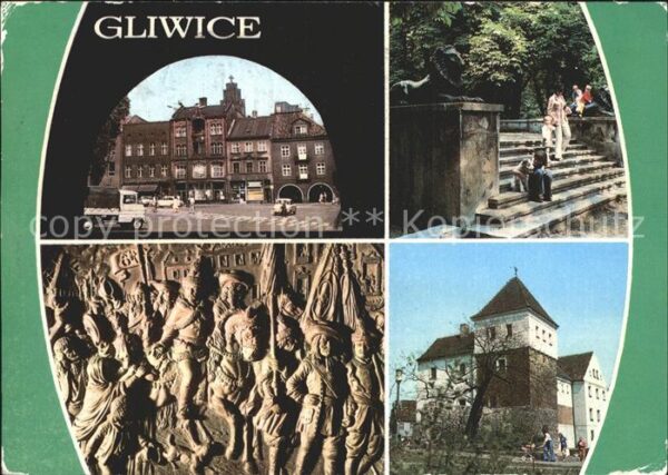 Gliwice Gleiwitz Marktplatz Treppe Turm