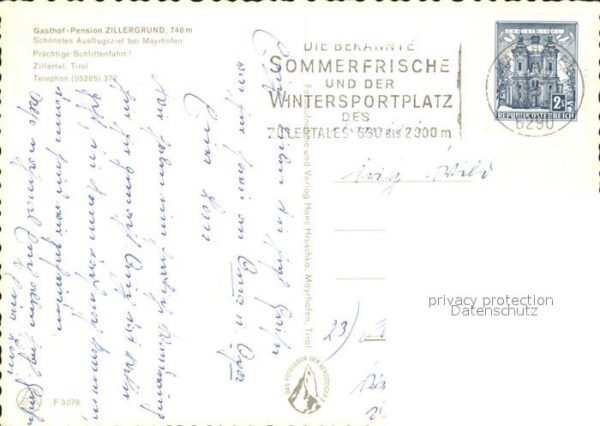 Zillertal Tirol Pension Zillergrund – Bild 2
