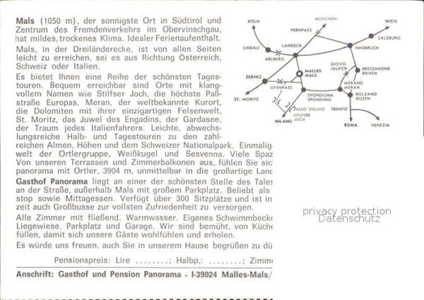 Mals Suedtirol Gasthof Panorama – Bild 2