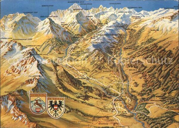 Kleinwalsertal Übersichtskarte