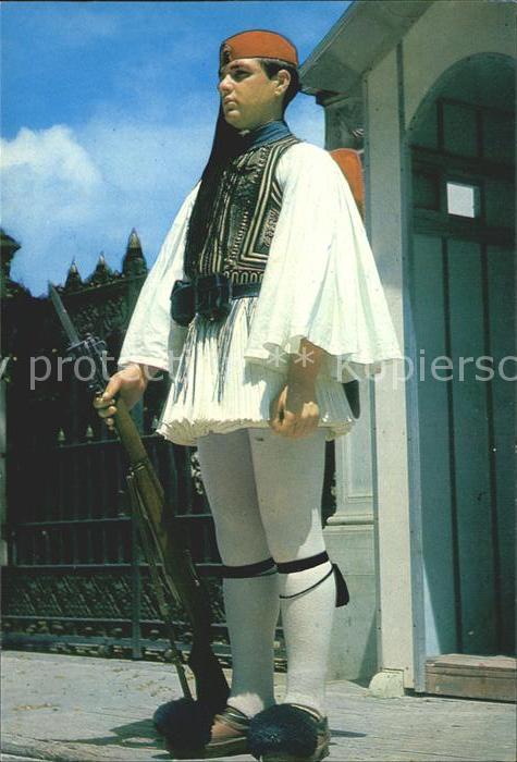 Athenes Athen Leibgarde Evzon
