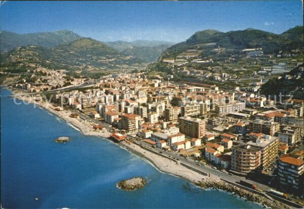 Ventimiglia Liguria Panorama aereo e lungomare Riviera dei