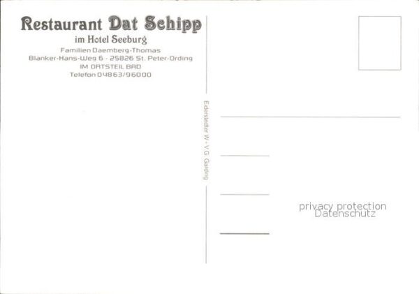 St Peter-Ording Restaurant Dat Schipp Hotel Seeburg – Bild 2