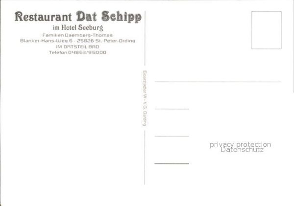 St Peter-Ording Restaurant Dat Schipp Hotel Seeburg – Bild 2