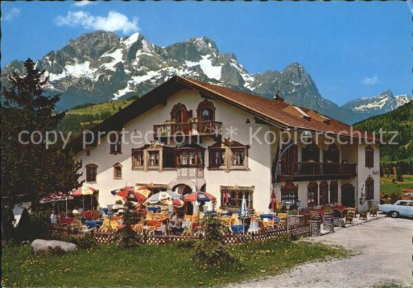 Mittenwald Bayern Hotel Toni Hof Alpenblick Huber Karte N