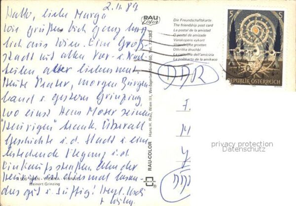 Grinzing Wien Teilansichten Weinort Weinfass Kirche G – Bild 2