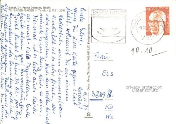Baden-Baden Sanatorium Dr Franz Dengler – Bild 2
