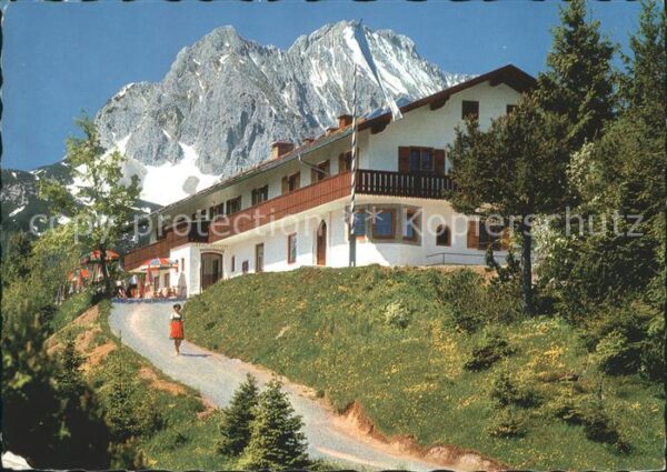 St Anton Kranzberg Berggasthof gegen Wettersteinspitze Wet