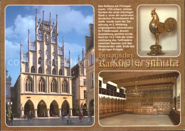 Muenster Westfalen Historisches Rathaus am Prinzipalmarkt