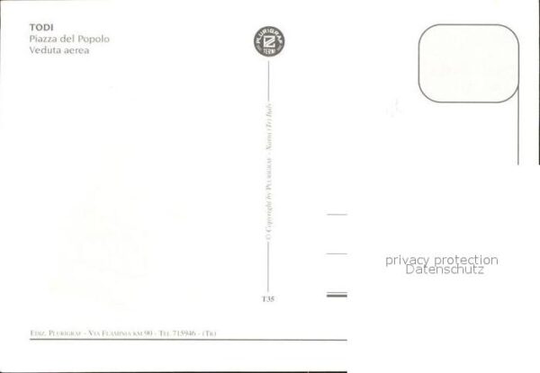 Todi Piazza del Popolo veduta aerea – Bild 2