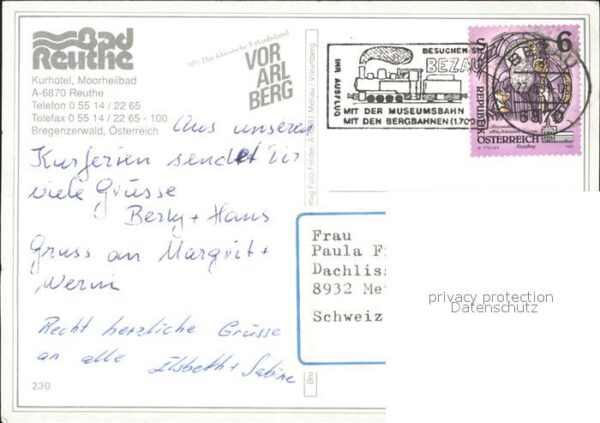 Reuthe Vorarlberg Kurhotel Moorheilbad Sonnenblume – Bild 2