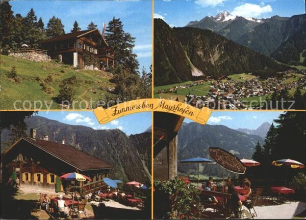 Mayrhofen Zillertal Alpengasthaus Zimmereben Terrasse Ahorn