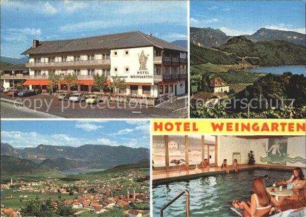 Kaltern Weinstrasse Tirol Hotel Weingarten Hallenbad Panorama See