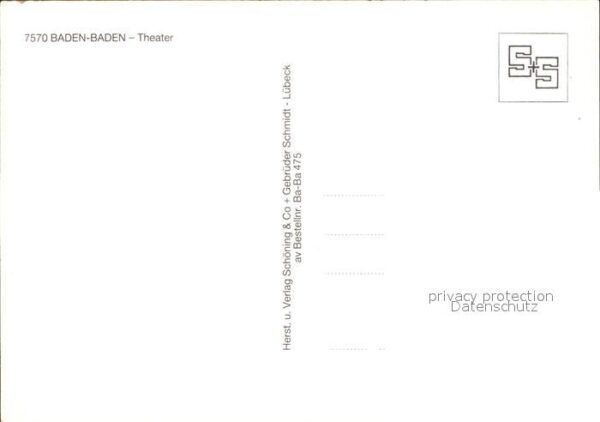 Baden-Baden Theater Fassade – Bild 2