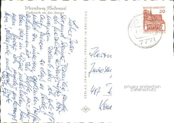 Meersburg Bodensee Fachwerk an der Steige – Bild 2