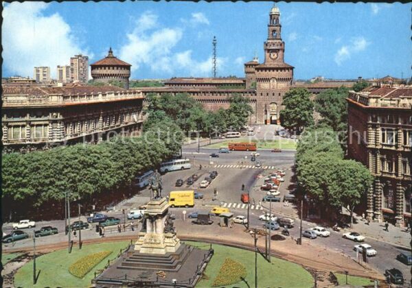 Milano Largo Cairoli Cairoliplatz Denkmal