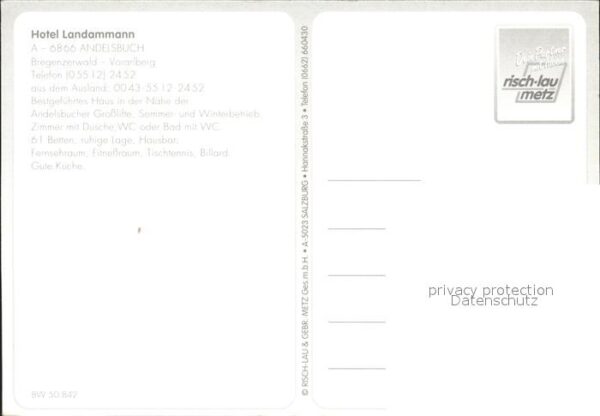 Andelsbuch Vorarlberg Hotel Landammann Cafe Restaurant – Bild 2