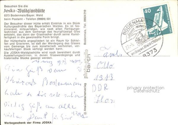 Bodenmais Joska Waldglashütte Kulturgeschichte Gl – Bild 2