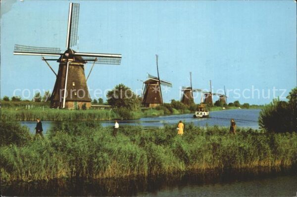 Kinderdijk Poldermolens Windmühlen