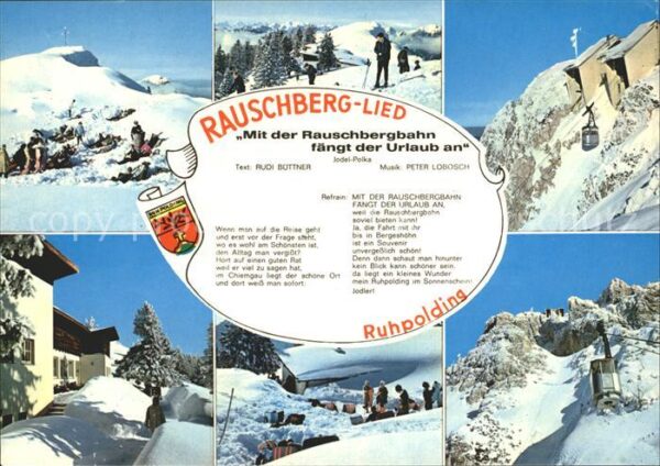 Ruhpolding Wintersportplatz Alpen Bergbahn Rauschb