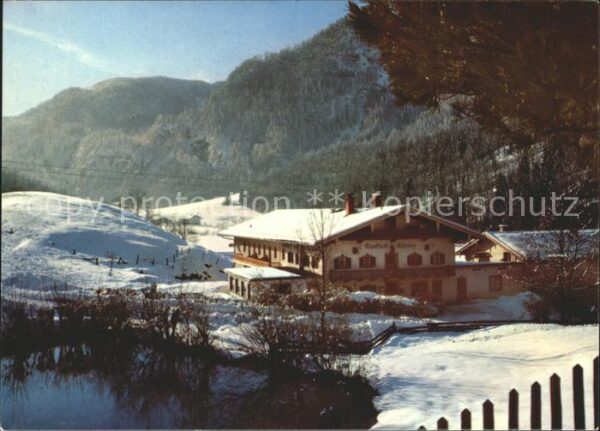 Aschau Chiemgau Gasthof Metzgerei Zur Klause Winterpano