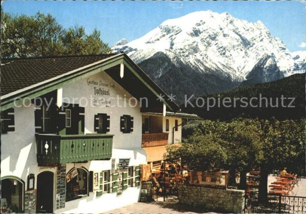 Ramsau Berchtesgaden Berggasthof Pension Zipfhäusl Alpenblic