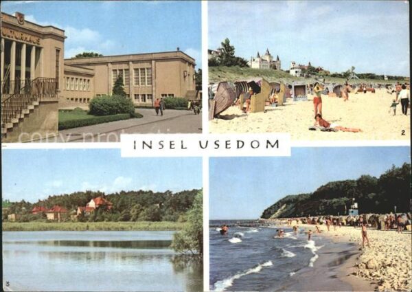 Usedom Zinnowitz Kulturhaus Strand Kölpinsee K