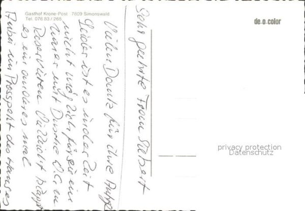 Simonswald Gasthof Krone Post – Bild 2