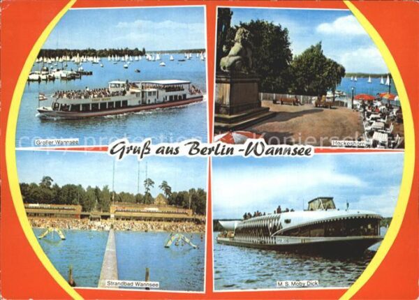 Wannsee Ausflugsdampfer Grosser Wannsee Strandb