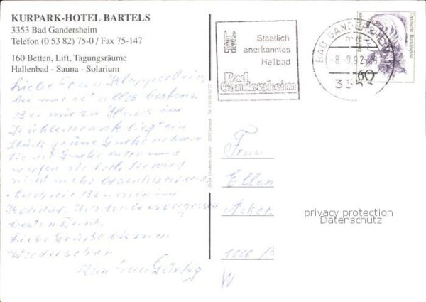 Bad Gandersheim Kurpark Hotel Bartels Restaurant Hallen – Bild 2