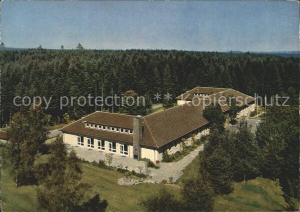 Hallwangen Schullandheim Schwarzwald Fliegeraufnah