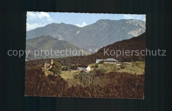 Maria Eck Panorama mit Rauschberg Chiemgauer Alpe