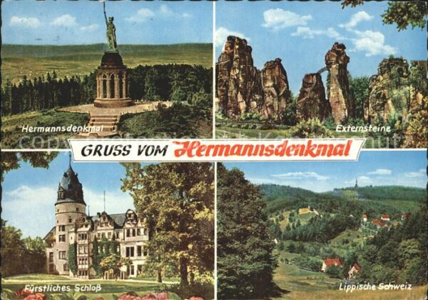 Hermannsdenkmal Teutoburger Wald Externsteine Felsforma
